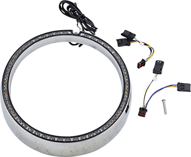 CUSTOM DYNAMICS 2001-2310 Trim Ring - Sequential Turn Signal - Chrome — image 1 of 3