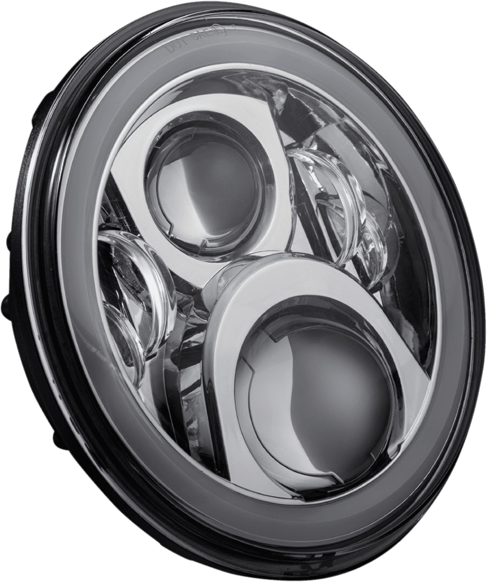 CUSTOM DYNAMICS 2001-2377 Headlamp - 7" - LED - Chrome