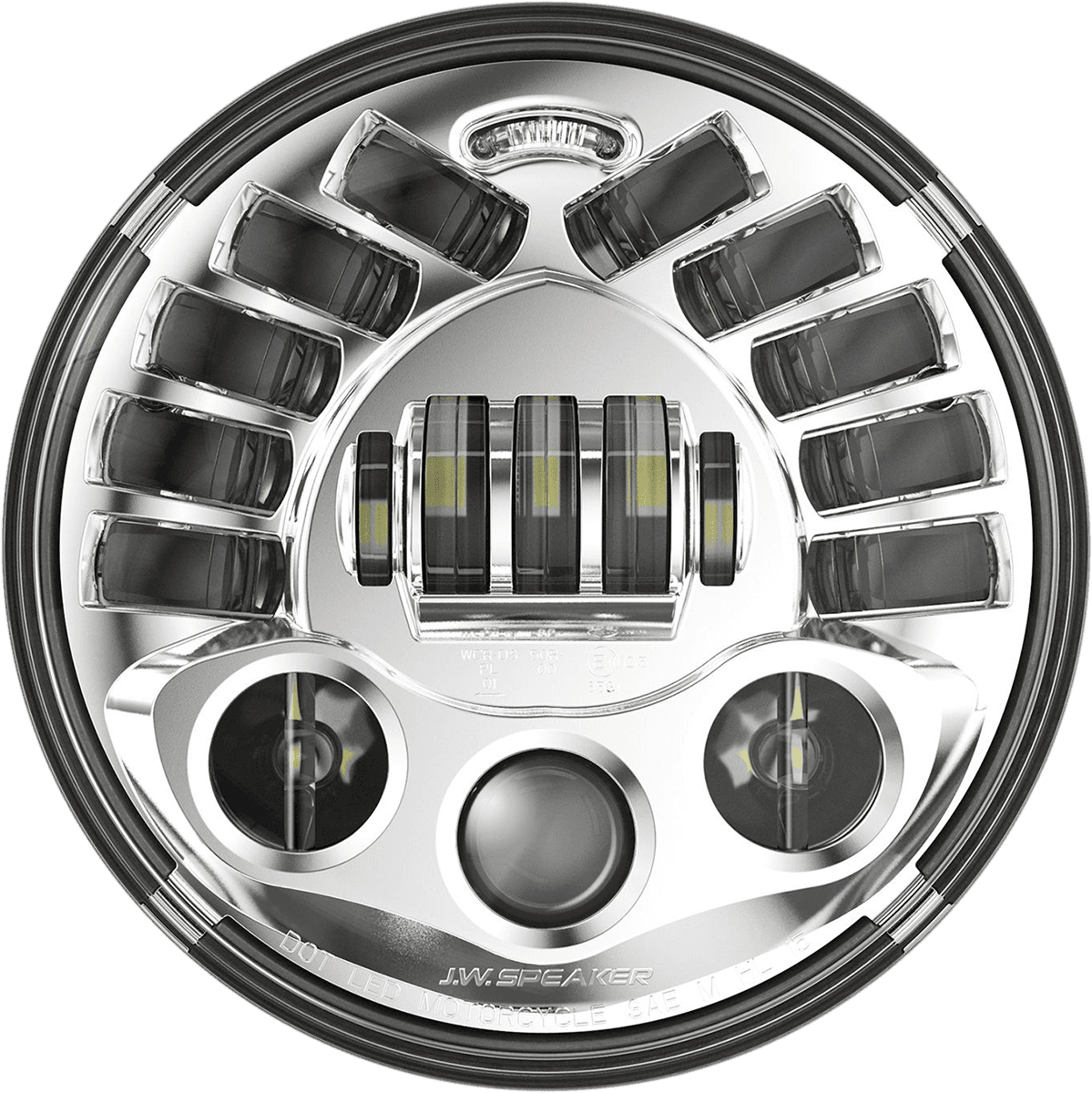 CUSTOM DYNAMICS 2001-2410 7" Adaptive Headlamp - Chrome