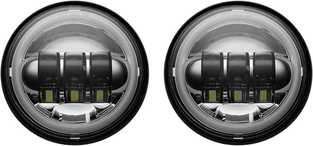 CUSTOM DYNAMICS 2001-2420 Passing Lamps - 4-1/2" - Chrome