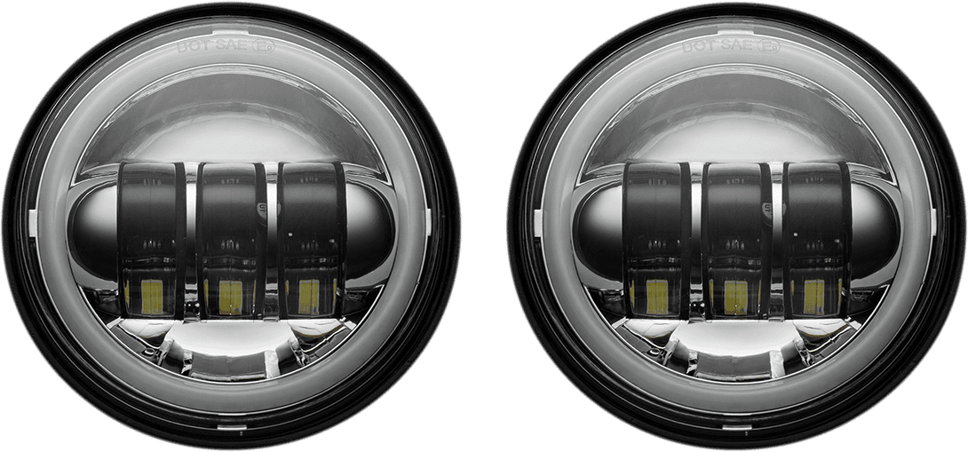 CUSTOM DYNAMICS 2001-2420 Passing Lamps - 4-1/2" - Chrome