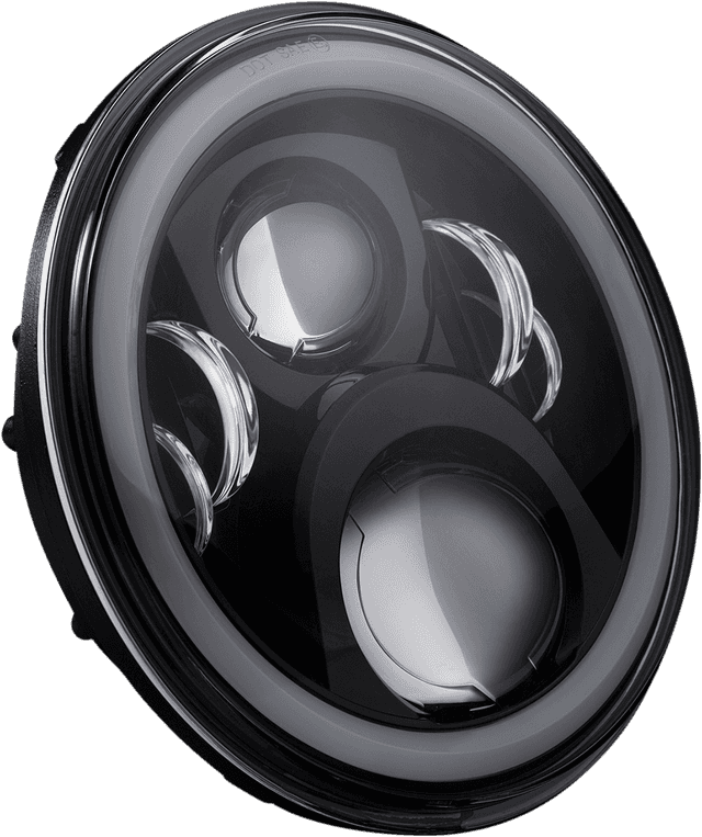 CUSTOM DYNAMICS 2001-2423 ProGLOW™ 7" Headlamp - with Mounting Ring - Black — image 2 of 5