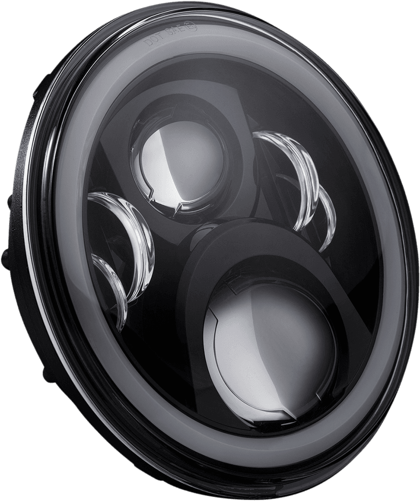 CUSTOM DYNAMICS 2001-2423 ProGLOW™ 7" Headlamp - with Mounting Ring - Black — image 2 of 5