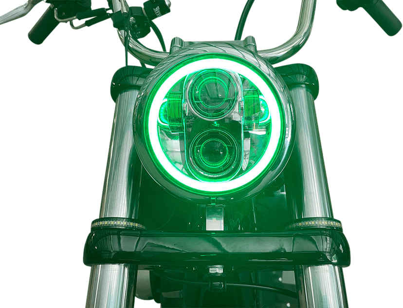 CUSTOM DYNAMICS 2001-2481 ProGLOW™ 5-3/4" Headlamp - with Mounting Ring - Black — image 3 of 4
