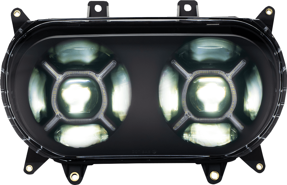 CUSTOM DYNAMICS 2001-2603 LED Headlight - Black - FLTR