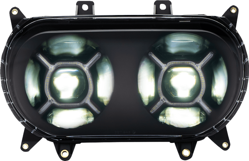 CUSTOM DYNAMICS 2001-2603 LED Headlight - Black - FLTR — image 1 of 6