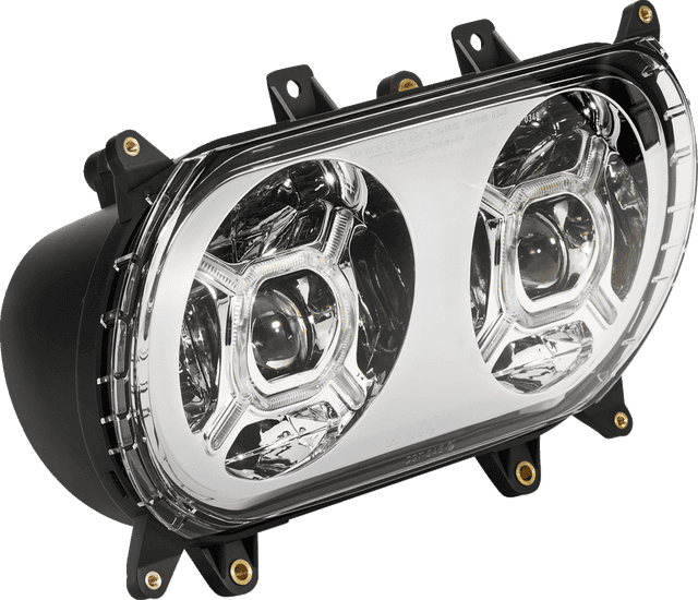 CUSTOM DYNAMICS 2001-2604 LED Headlight - Chrome - FLTR — image 2 of 2