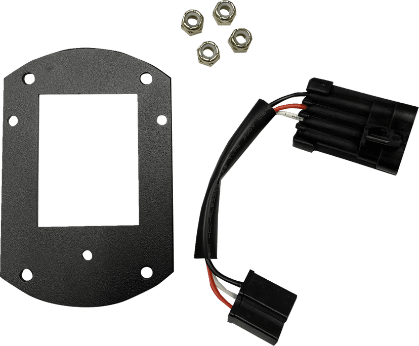 CUSTOM DYNAMICS 2001-2696 Mounting Kit - Headlight - Satin Black - FXLRST