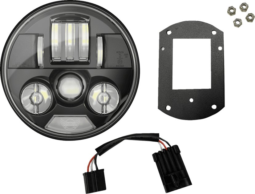 CUSTOM DYNAMICS 2001-2738 ProBEAM® Headlight Kit - 5-3/4" - Black - FXLRST/FXRST — image 1 of 2