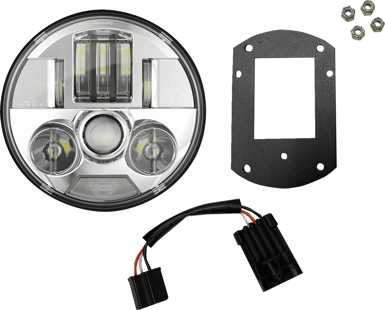 CUSTOM DYNAMICS 2001-2739 ProBEAM® Headlight Kit - 5-3/4" - Chrome - FXLRST/FXRST