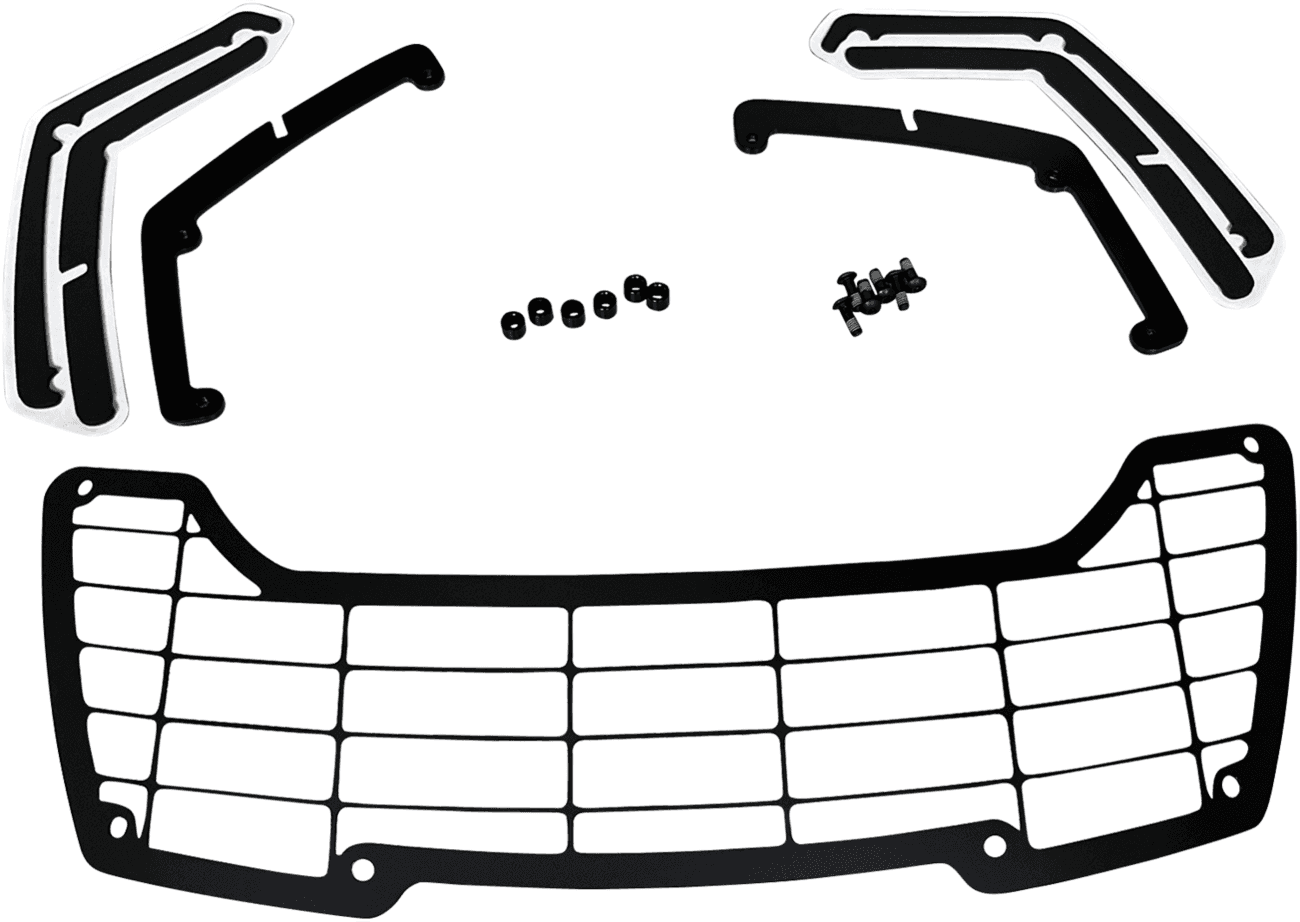 DRAG SPECIALTIES 2001-2751 Headlight Guard - Black - Pan America