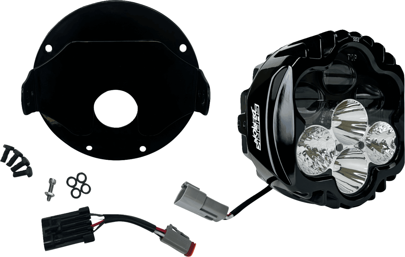 CUSTOM DYNAMICS 2001-2833 Shark Demon® 2 Headlight - Low Rider ST