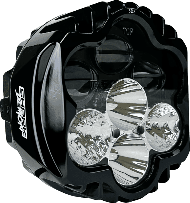 CUSTOM DYNAMICS 2001-2843 LED Headlight - Shark Demon® - Pedestal Mount — image 2 of 4
