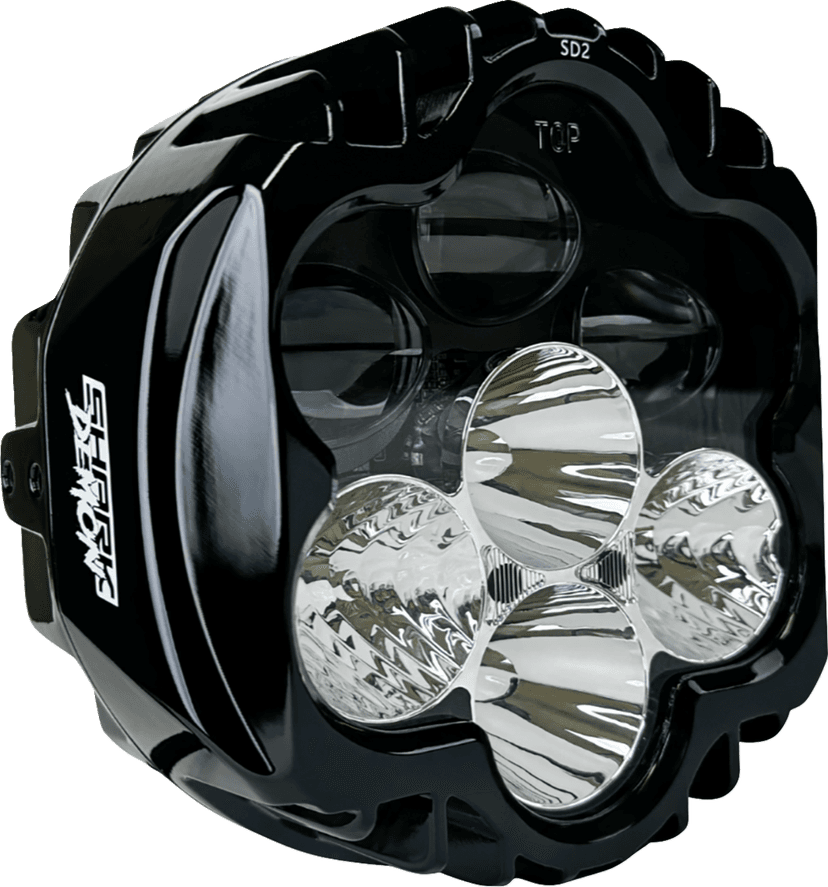 CUSTOM DYNAMICS 2001-2843 LED Headlight - Shark Demon® - Pedestal Mount — image 2 of 4