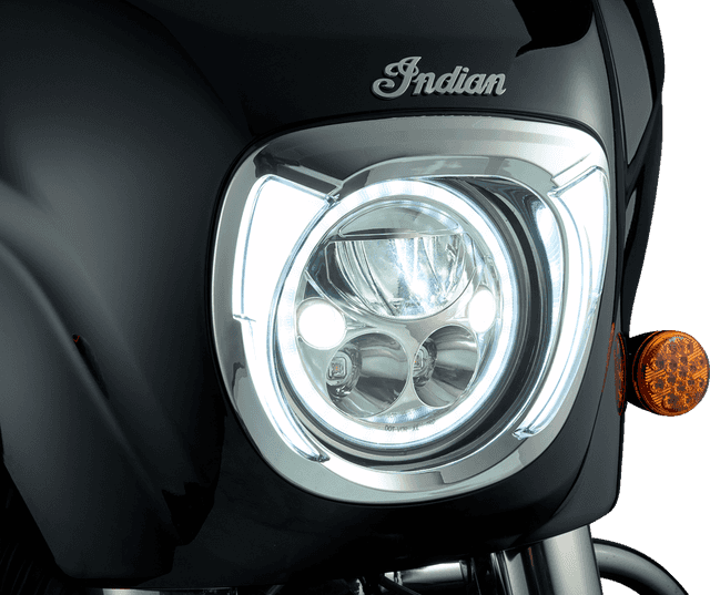 CIRO 2001-2918 Headlight Bezel - Fang® - Chieftain - Chrome — image 2 of 2