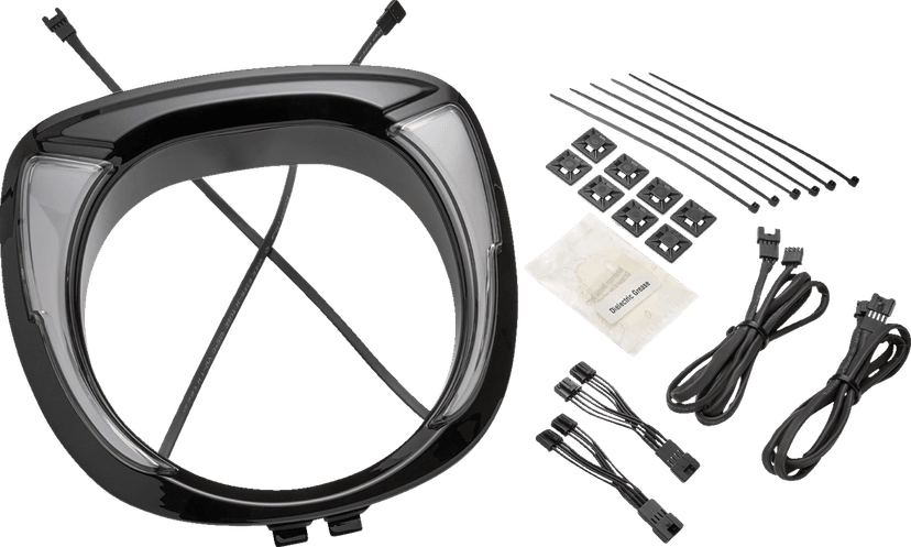 CIRO 2001-2919 Headlight Bezel - Fang® - Chieftain - Black
