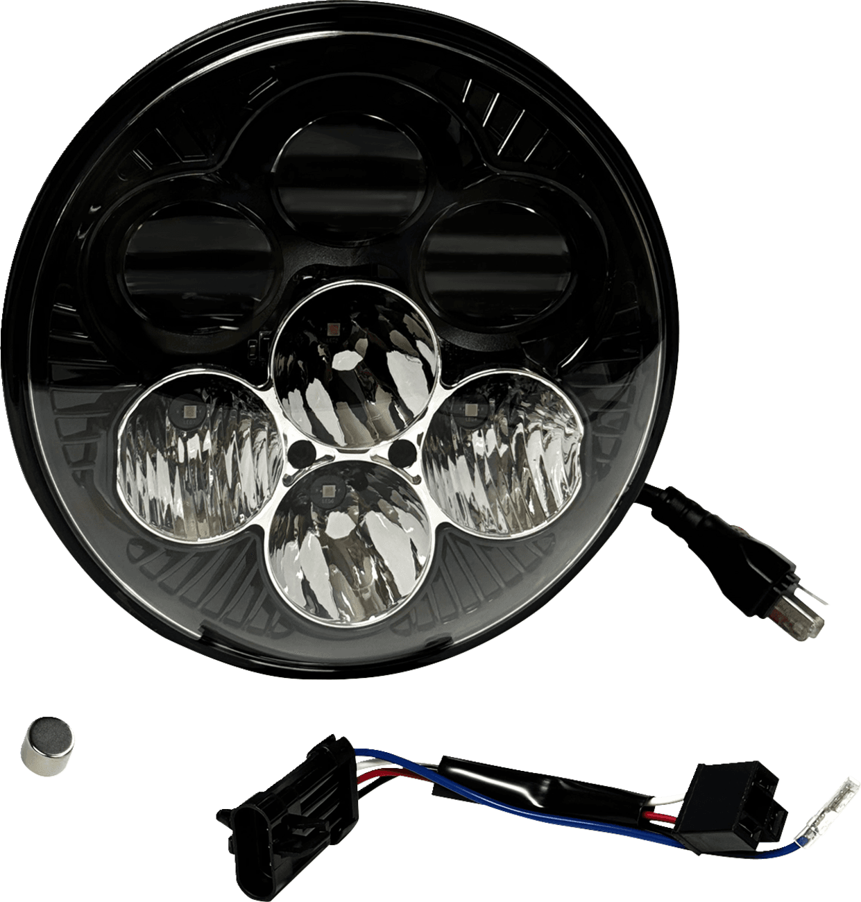 CUSTOM DYNAMICS 2001-2926 Headlight - Shark Demon® - LED - Color Changing