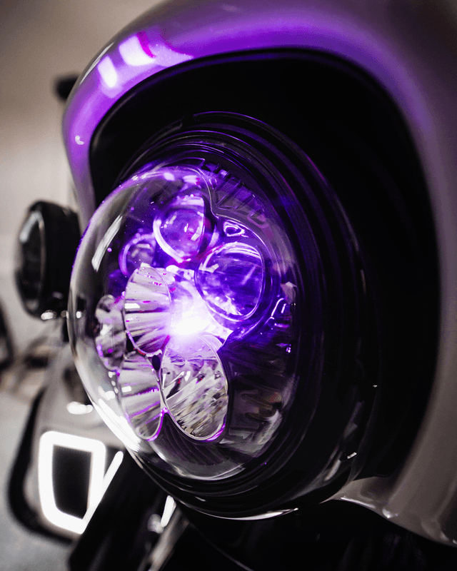 CUSTOM DYNAMICS 2001-2926 Headlight - Shark Demon® - LED - Color Changing — image 10 of 11