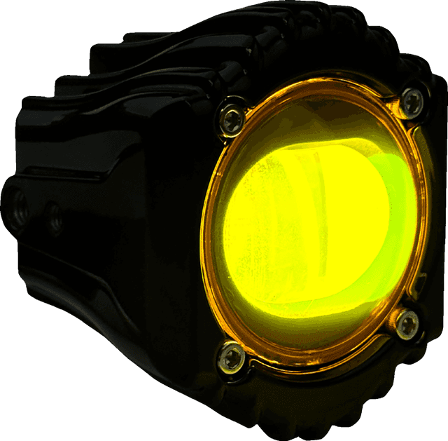 CUSTOM DYNAMICS 2001-3085 Shark Demon® Fog Light - Yellow — image 1 of 3