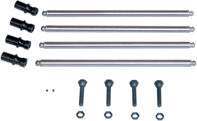 S&S CYCLE 2008-5003 Non-Adjustable Pushrod Kit - Conversion w/Adjustable Lifter Adapters - Big Twin