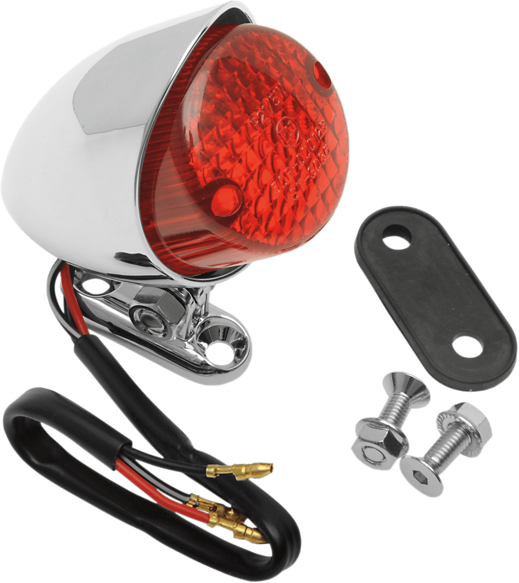 DRAG SPECIALTIES 2010-0563 Taillight - Bobber - Red Lens