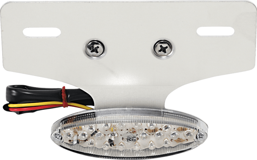 DRAG SPECIALTIES 2010-0572 Taillight/License Plate Mount - Cat Eye -Clear Lens - Red LED