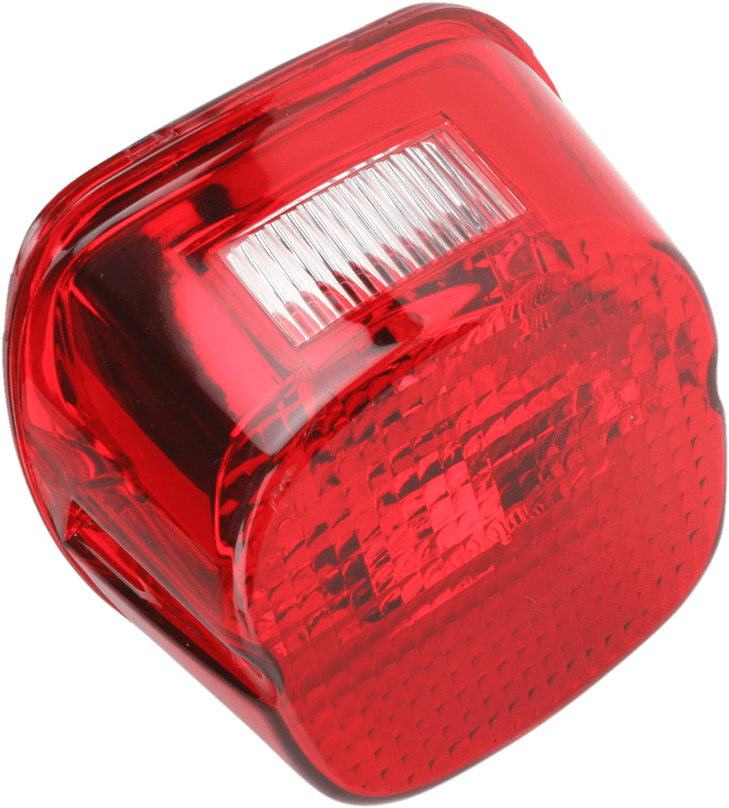 DRAG SPECIALTIES 2010-0782 Laydown Taillight Lens - Red