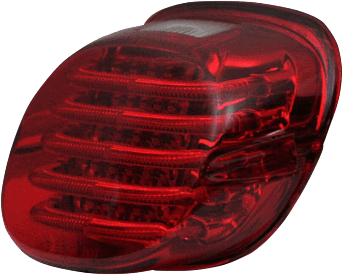 CUSTOM DYNAMICS 2010-1362 Taillight - with Top License Plate Illumination Window - Red