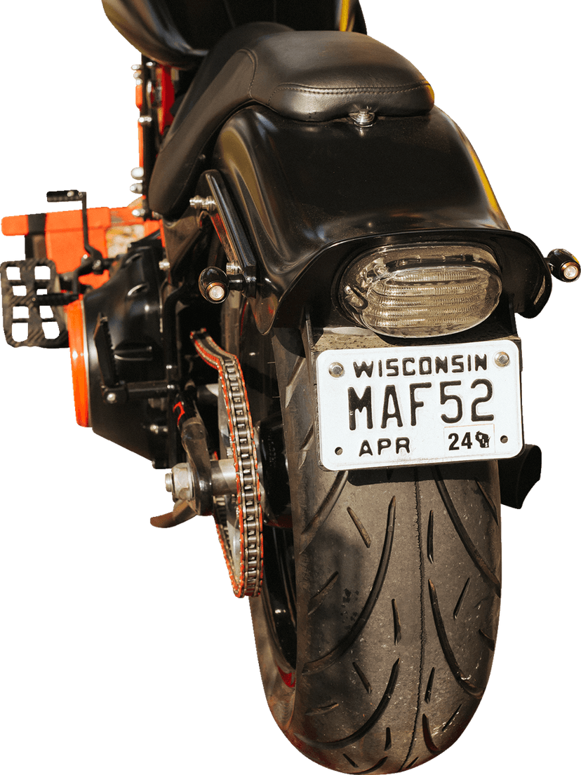 CUSTOM DYNAMICS 2010-1367 Taillight - with License Plate Illumination Window - Smoke — image 6 of 8