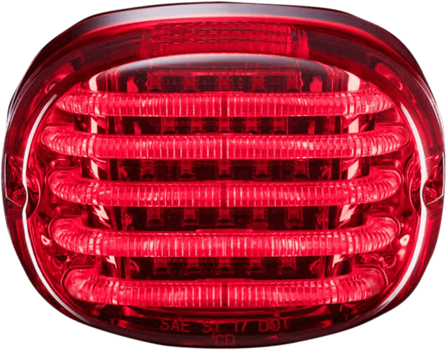 CUSTOM DYNAMICS 2010-1368 Taillight - without License Plate Illumination Window - Red — image 1 of 2