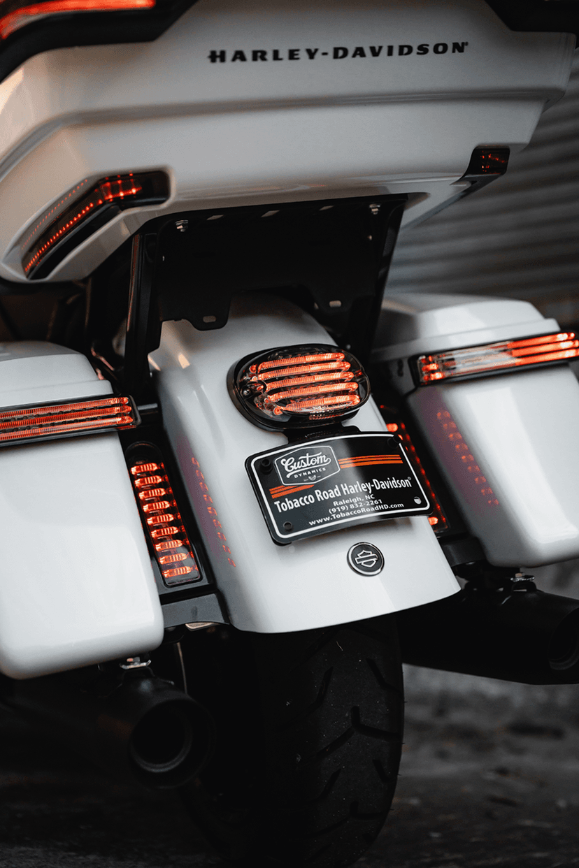 CUSTOM DYNAMICS 2010-1409 Taillight - with Bottom License Plate Illumination Window - Smoke — image 2 of 3