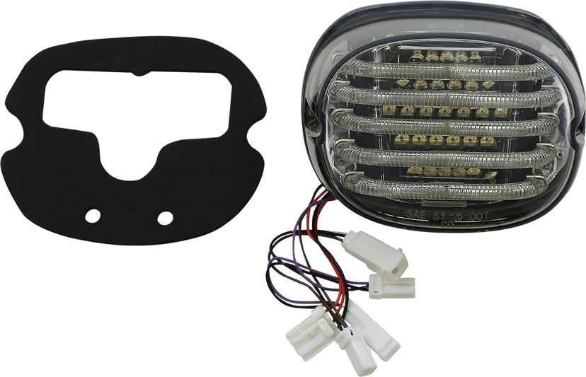 CUSTOM DYNAMICS 2010-1413 Taillight/Turn Signal - Bottom Window - Smoke Lens — image 2 of 2