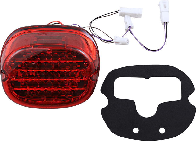CUSTOM DYNAMICS 2010-1442 Taillight w/ Integrated Turn Signal - No Window - Red Lens — image 2 of 2