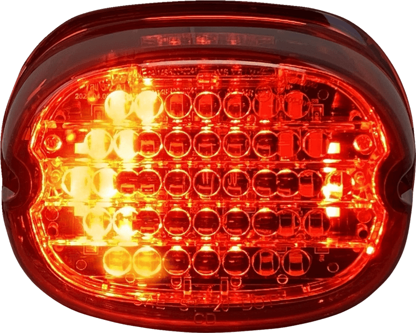 CUSTOM DYNAMICS 2010-1442 Taillight w/ Integrated Turn Signal - No Window - Red Lens — image 1 of 2