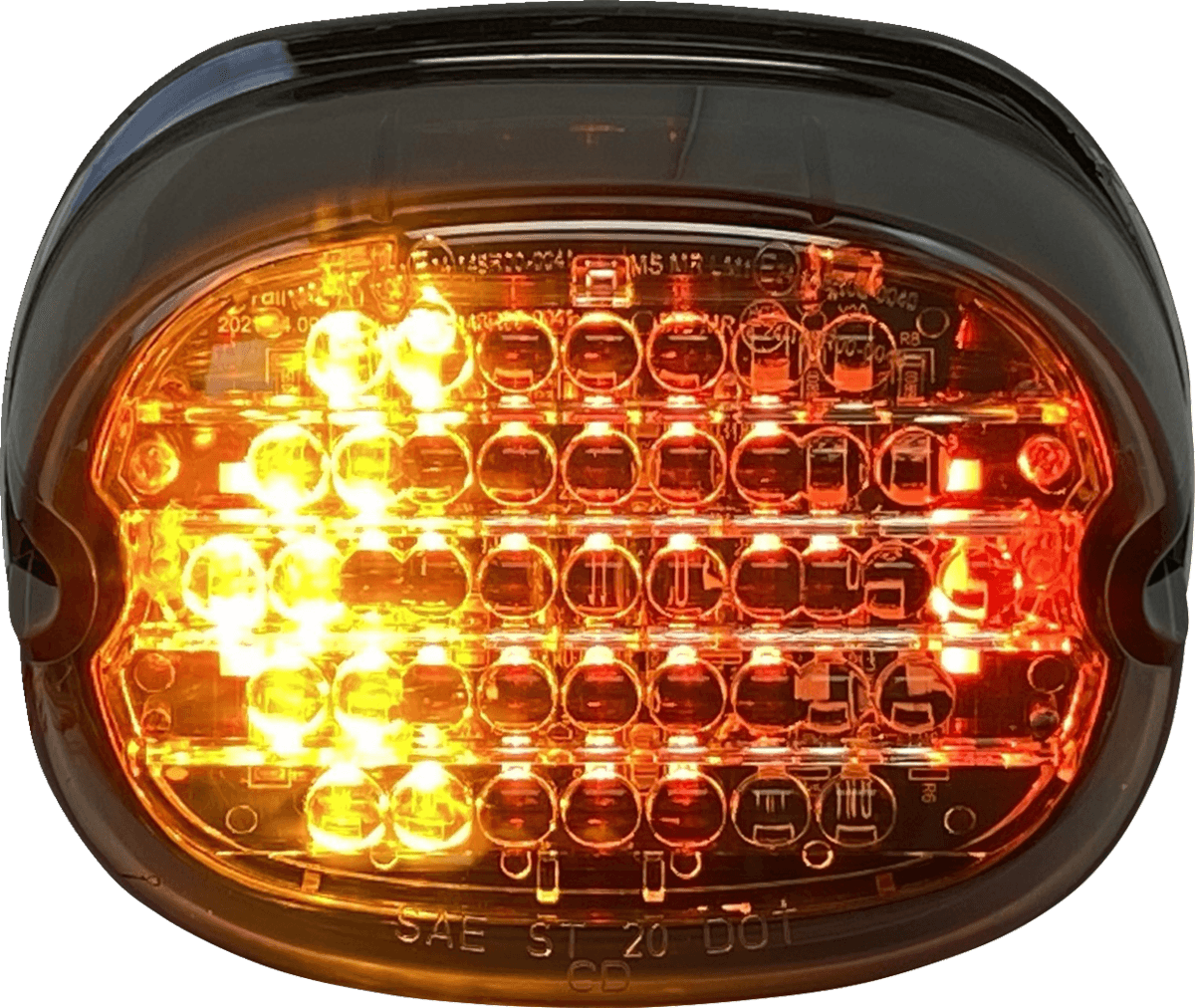 CUSTOM DYNAMICS 2010-1443 Taillight w/ Integrated Turn Signal - No Window - Smoke Lens