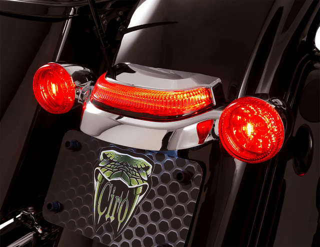 CIRO 2010-1453 Taillight - Smoke Lens - Chrome — image 2 of 3