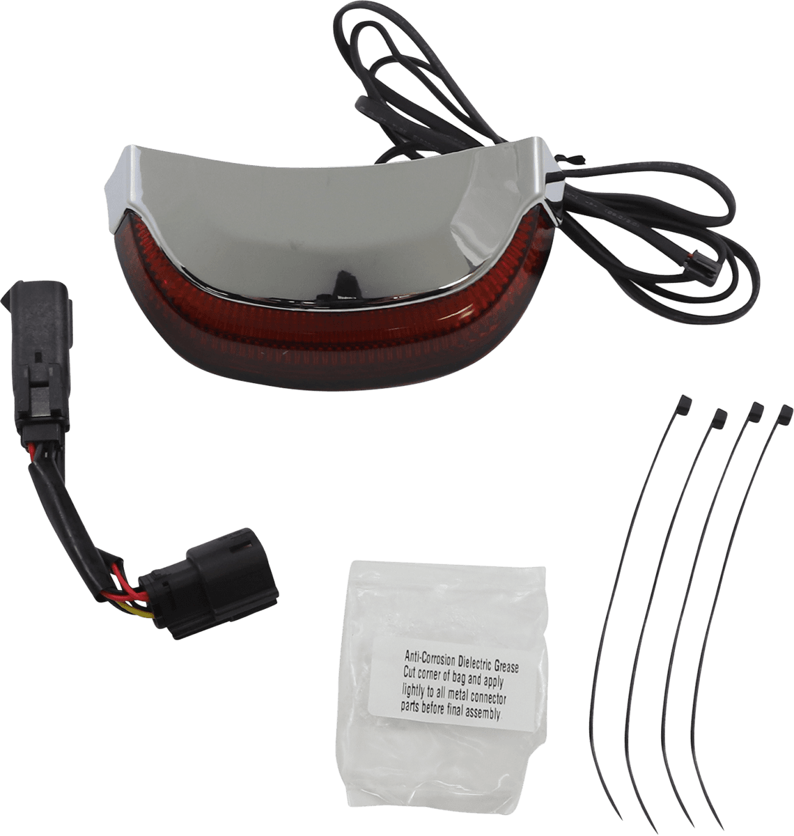 CIRO 2010-1455 Taillight - Red Lens - Chrome