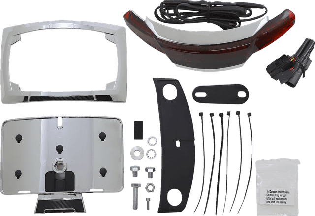CIRO 2010-1461 Taillight/License Plate Frame - Chrome - Red Lens — image 1 of 2