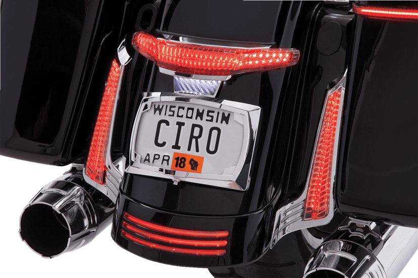 CIRO 2010-1462 Taillight/License Plate Frame - Chrome - Smoke Lens — image 2 of 2