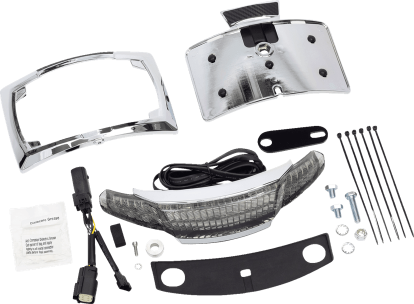 CIRO 2010-1462 Taillight/License Plate Frame - Chrome - Smoke Lens — image 1 of 2