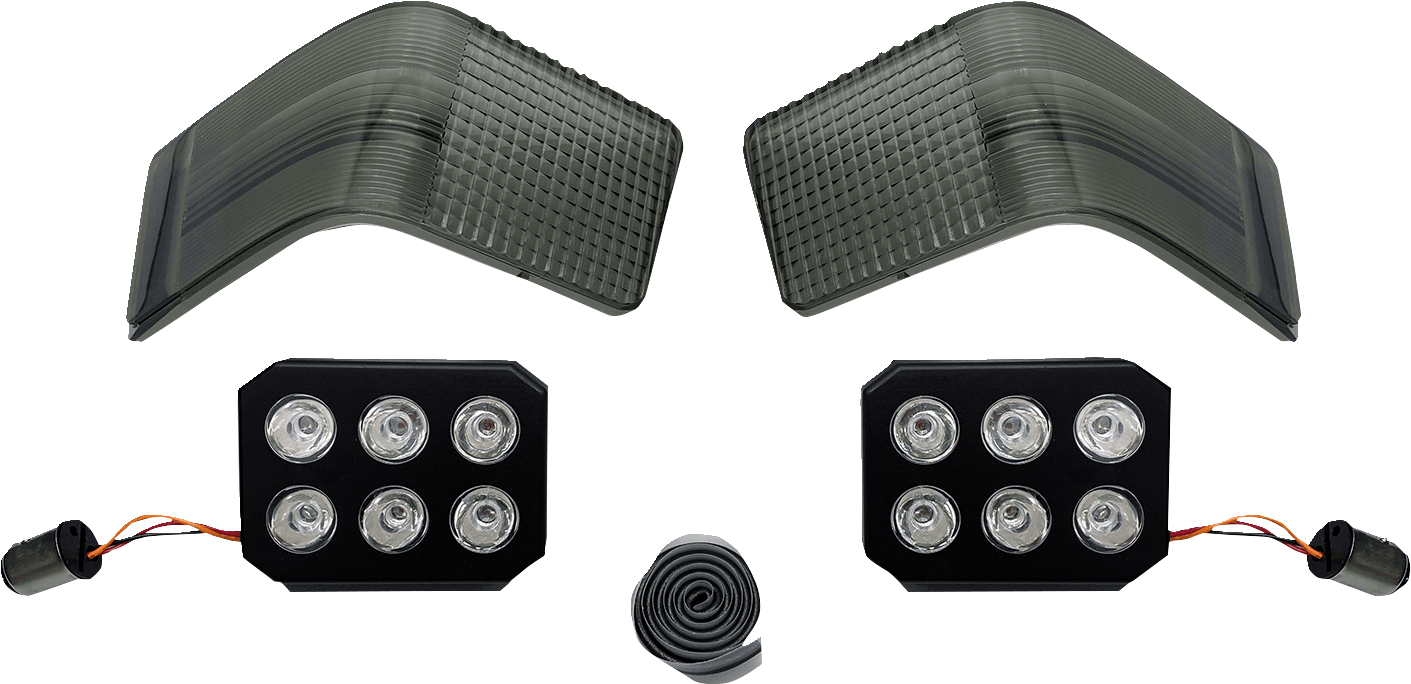 CUSTOM DYNAMICS 2010-1490 LED Light - Tour-Pak - Smoke