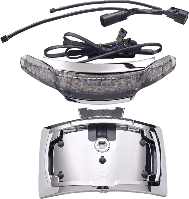 CIRO 2010-1497 Taillight/License Plate Holder - Light Smoke Lens - Chrome — image 1 of 2