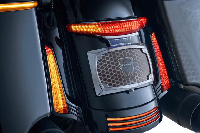 CIRO 2010-1497 Taillight/License Plate Holder - Light Smoke Lens - Chrome — image 2 of 2