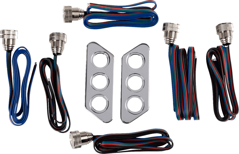 PAUL YAFFE BAGGER NATION 2010-1519 Thunder-Pod Taillight Kit - Slanted - Chrome — image 1 of 2