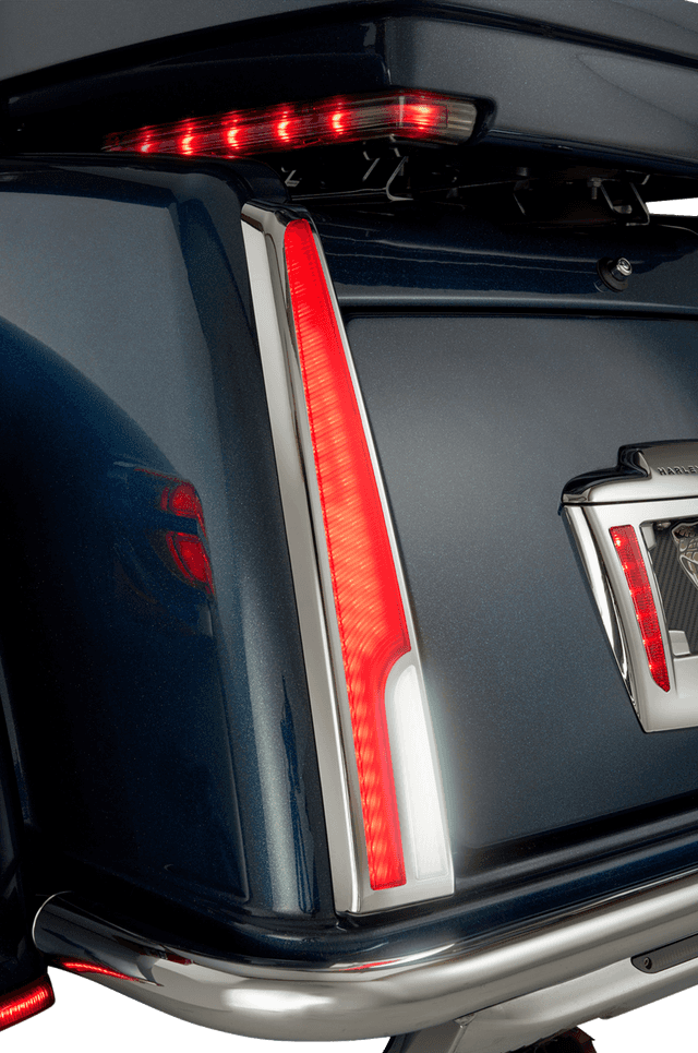 CIRO 2010-1520 Taillight - LED - Red Lens - Chrome - Tri Glide — image 2 of 3