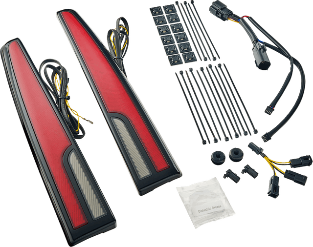 CIRO 2010-1521 Taillight - LED - Red Lens - Black - Tri Glide — image 1 of 2