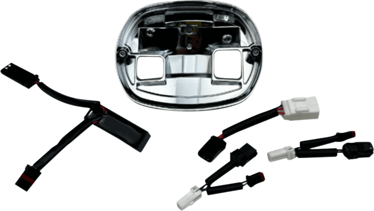 CUSTOM DYNAMICS 2010-1581 Taillight Base Plate - Chrome - FLHC/FXLRS/FXLRST
