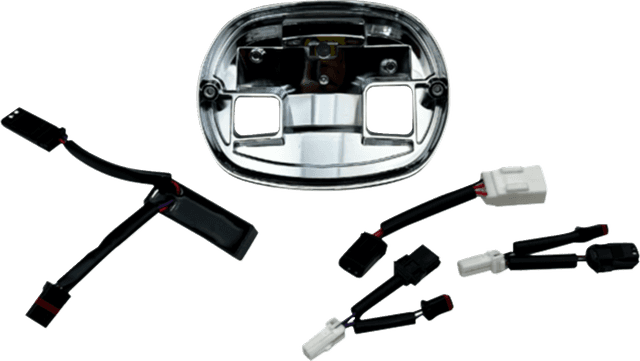 CUSTOM DYNAMICS 2010-1581 Taillight Base Plate - Chrome - FLHC/FXLRS/FXLRST
