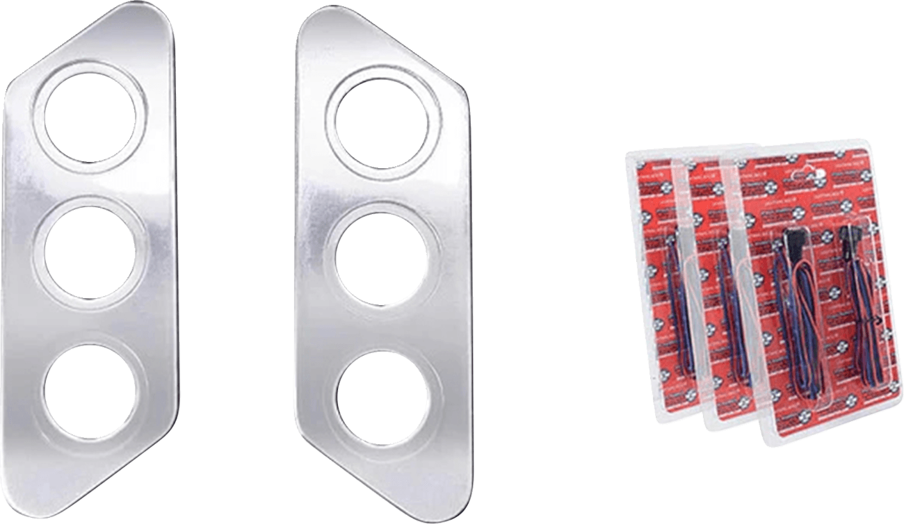 PAUL YAFFE BAGGER NATION 20101587 Thunder-Pod Taillight Kit - Slanted - Chrome