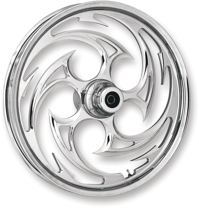 RC COMPONENTS 0201-0961 Wheel - Savage - Front - Dual Disc/without ABS - Chrome - 21x3.5 - '08-'13 FLT